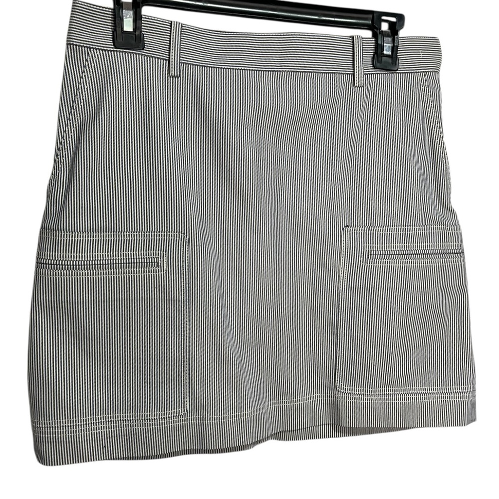 Theory Striped Mini Skirt with Pockets